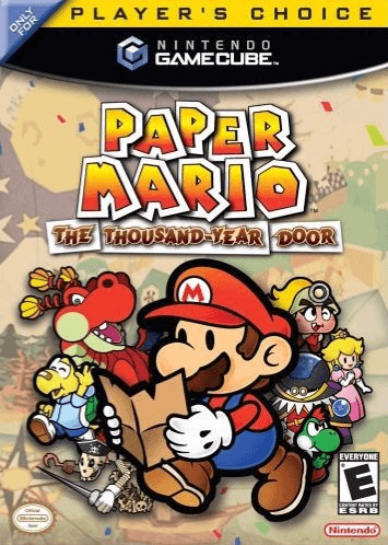 Paper Mario Thousand Year Door box art for Gamecube
